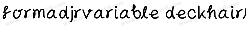 formadjrvariable deckhairline字体转换